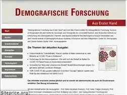 Sites similar to demografische-forschung.org