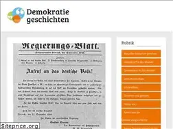 Sites similar to demokratiegeschichten.de