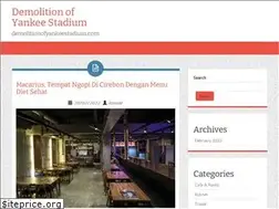 Sites similar to demolitionofyankeestadium.com