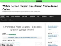 Sites similar to demonslayeranime.com