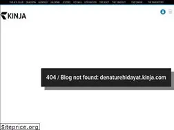Sites similar to denaturehidayat.kinja.com