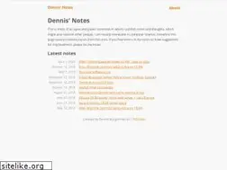 Sites similar to dennisnotes.com