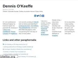 Sites similar to dennisokeeffe.com