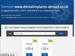 Sites similar to dentalimplants-abroad.co.uk