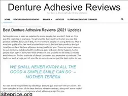 Sites similar to dentureadhesivereviews.com