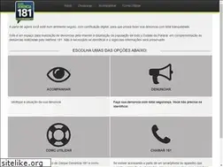 Sites similar to denuncia181.pr.gov.br