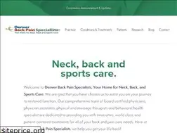 Sites similar to denverbackpainspecialists.com