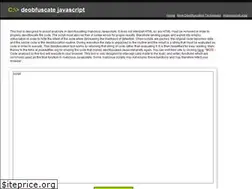 Sites similar to deobfuscatejavascript.com