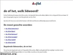 Sites similar to deofhet.nl