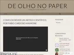 Sites similar to deolhonopaper.wordpress.com