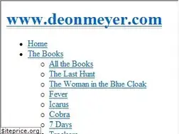 Sites similar to deonmeyer.com