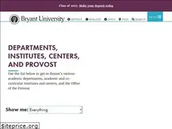 Sites similar to departments.bryant.edu