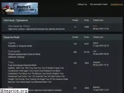 Sites similar to depechemodeforum.pl