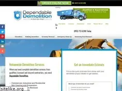 Sites similar to dependabledemolition.com