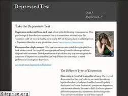 Sites similar to depressedtest.com