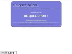 Sites similar to dequeldroit.net