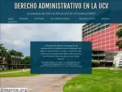 Sites similar to derechoadministrativoucv.com.ve