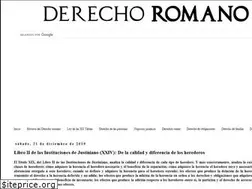 Sites similar to derechoromano.es