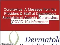 Sites similar to dermatologyaugusta.com