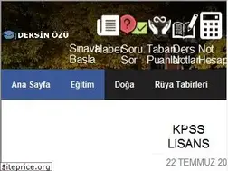 Sites similar to dersinozu.com