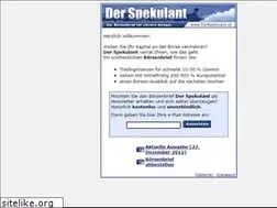 Sites similar to derspekulant.de