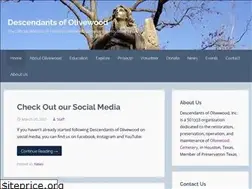Sites similar to descendantsofolivewood.org