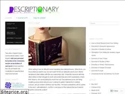 Sites similar to descriptionary.wordpress.com