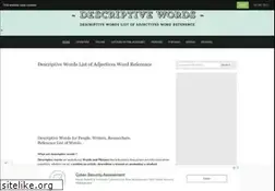 Sites similar to descriptivewords.org