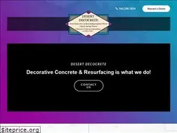 Sites similar to desertdecocrete.com