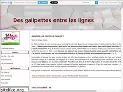 Sites similar to desgalipettesentreleslignes.fr