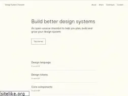 Sites similar to designsystemchecklist.com