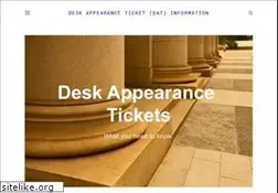 Sites similar to desk-appearance-ticket.com