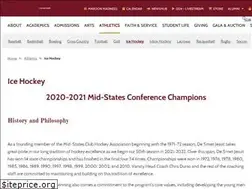 Sites similar to desmethockey.com