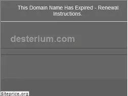 Sites similar to desterium.com