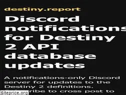 Sites similar to destiny.report