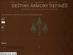 Sites similar to destinyarmorydefined.com