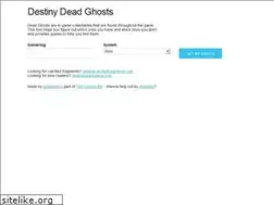 Sites similar to destinydeadghosts.com