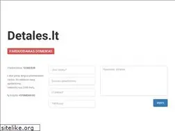 Sites similar to detales.lt