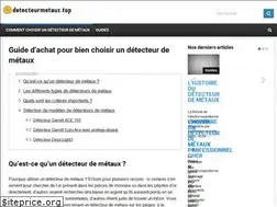 Sites similar to detecteurmetaux.top