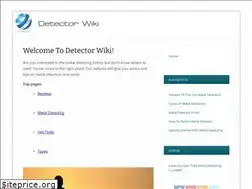 Sites similar to detectorwiki.com