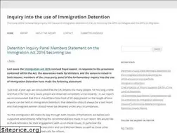 Sites similar to detentioninquiry.com