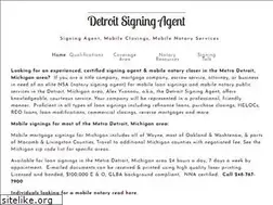 Sites similar to detroitsigningagent.com
