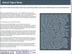 Sites similar to detroittigersnews.com