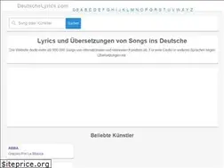 Sites similar to deutschelyrics.com