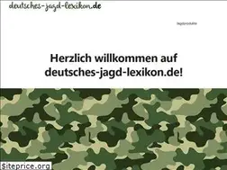 Sites similar to deutsches-jagd-lexikon.de