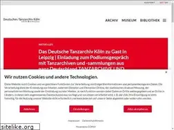Sites similar to deutsches-tanzarchiv.de