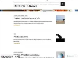 Sites similar to deutschinkorea.blog