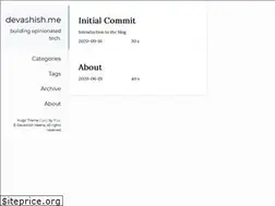 Sites similar to devashish.me