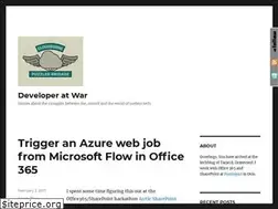 Sites similar to developeratwar.com