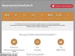 Sites similar to devenezminimaliste.fr